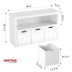 PureNest Organizer with Removable Drawers, White